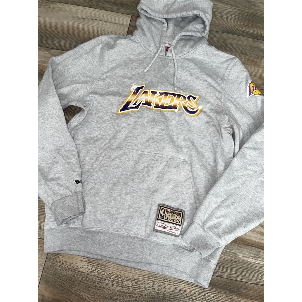 MITCHELL & NESS LOS ANGELES LAKERS Hoodieβ Men's SIZE L Hardwood classics